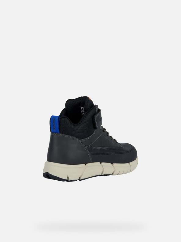 Geox Čierne chlapčenské členkové topánky Geox Flexyper