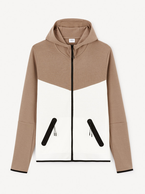 Celio Mikina na zips s kapucňou Jenewyoke