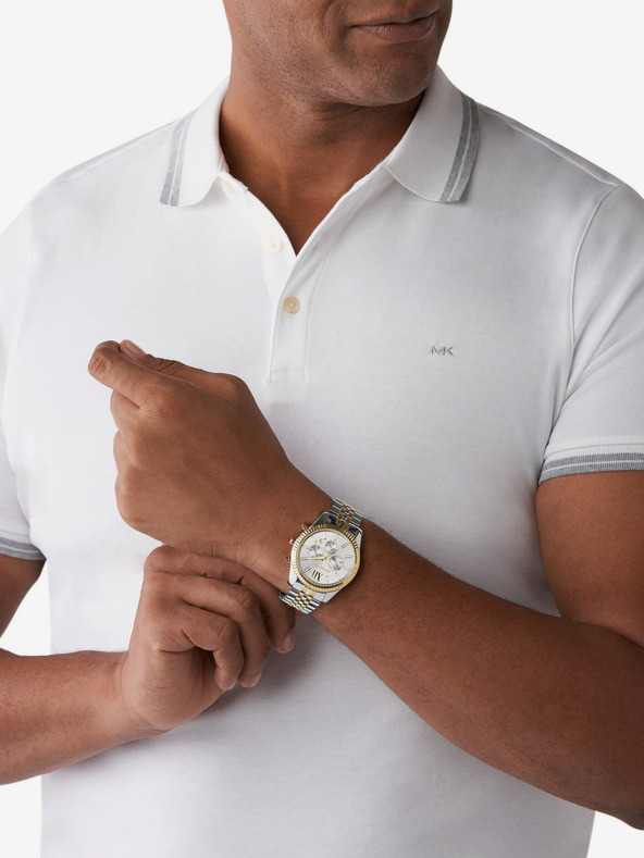 Michael Kors Michael Kors Lexington strieborné a zlaté unisex hodinky