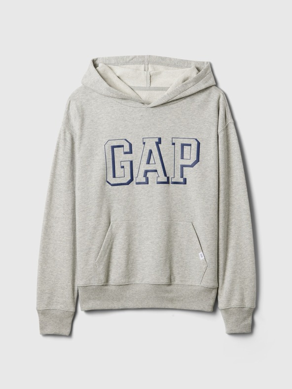 GAP Detská mikina s logom a fleece GAP