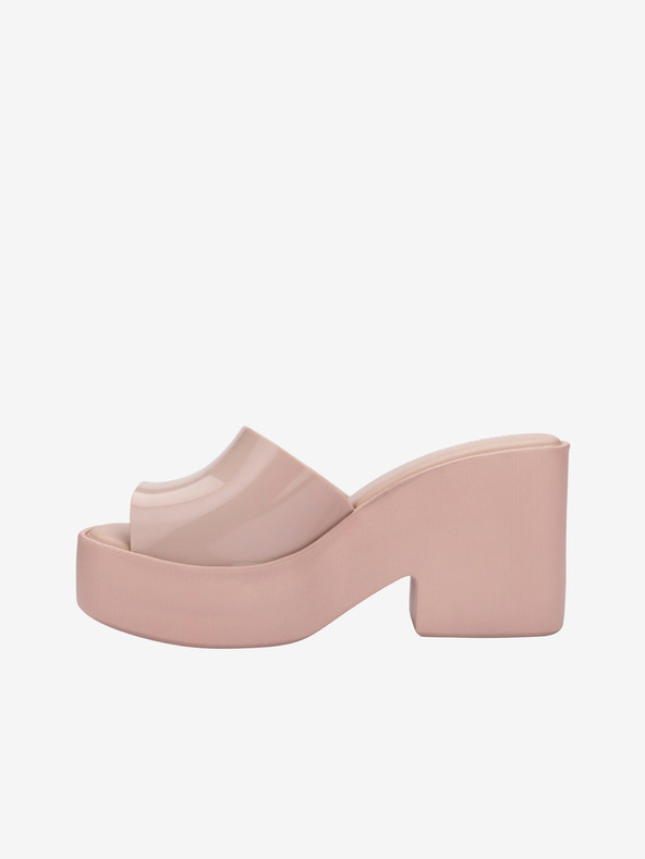 Melissa Svetloružové dámske papuče na podpätku Melissa Posh
