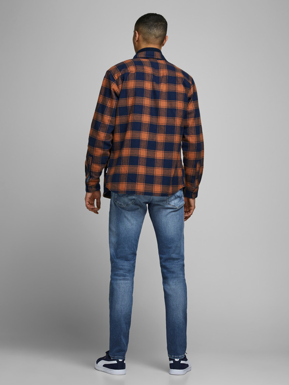 Jack & Jones Modré slim fit džínsy Jack & Jones Glenn