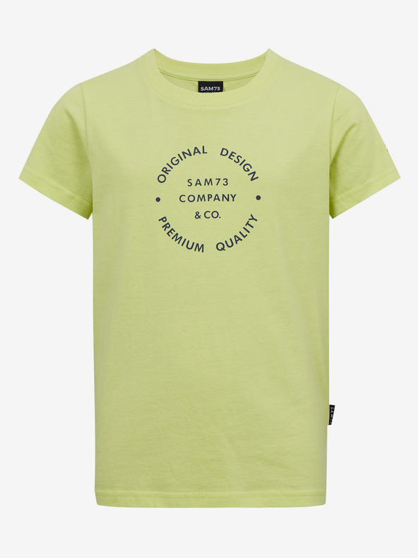 Sam 73 Žlté chlapčenské bavlnené tričko SAM73 Pyrop