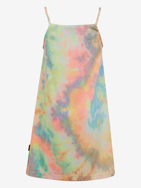 Sam 73 Zelenožlté vzorované dievčenské letné šaty SAM73 Equuleus