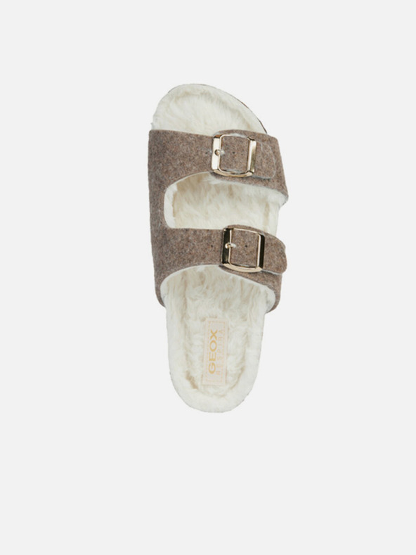 Geox Béžové dámske papuče Geox Brionia