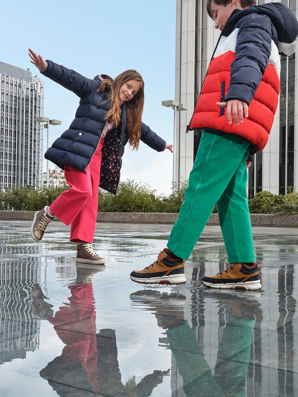 Geox Žltá chlapčenská členkové topánky Geox Flexyper Plus Boy