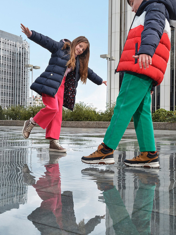 Geox Žltá chlapčenská členkové topánky Geox Flexyper Plus Boy