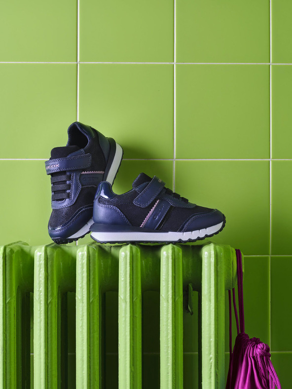 Geox Tmavomodré dievčenské tenisky Geox Fastics