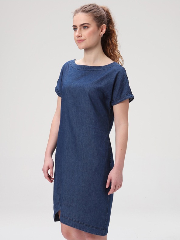 Loap Tmavomodré dámske šaty LOAP Diviniss