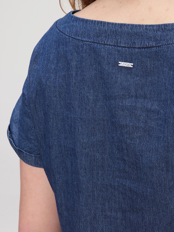 Loap Tmavomodré dámske šaty LOAP Diviniss