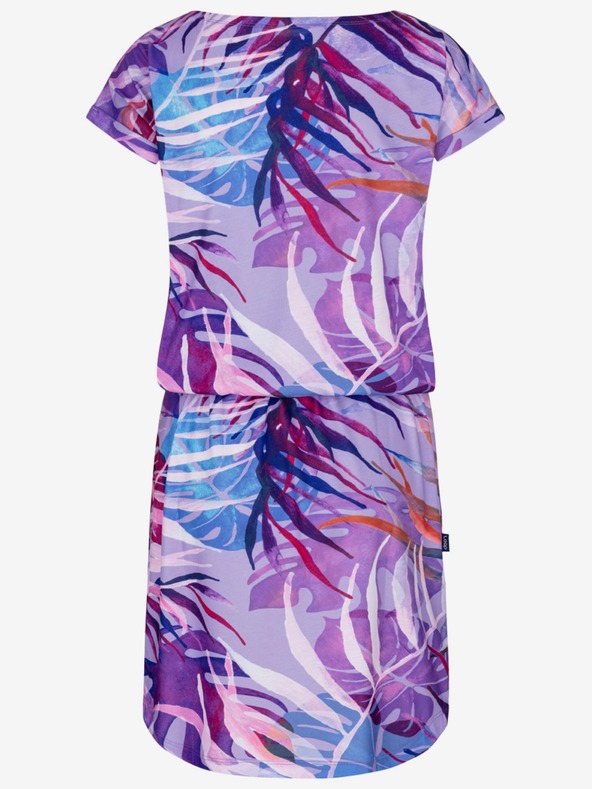 Loap Modrofialové dámske vzorované šaty LOAP Anuma