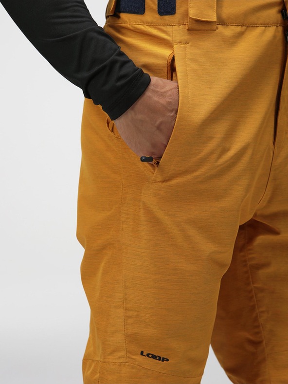 Loap Horčicové pánske lyžiarske nohavice LOAP Lawo