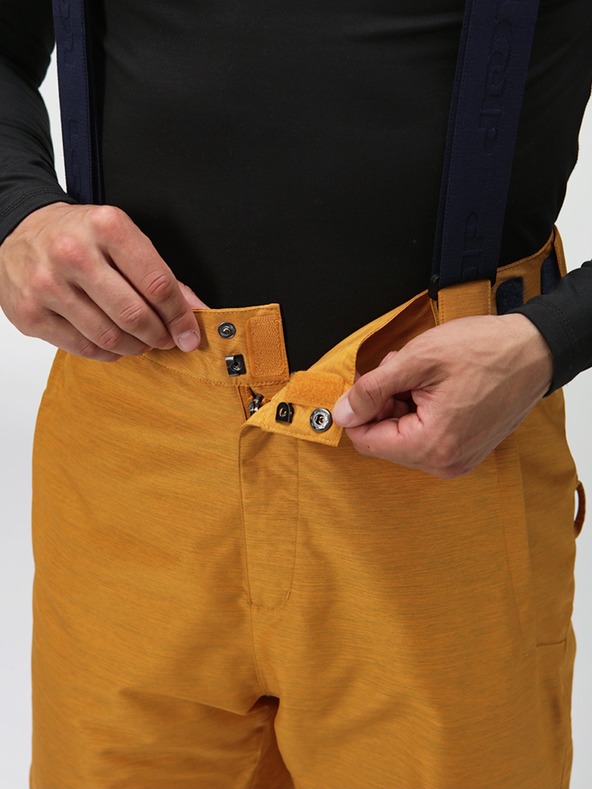 Loap Horčicové pánske lyžiarske nohavice LOAP Lawo