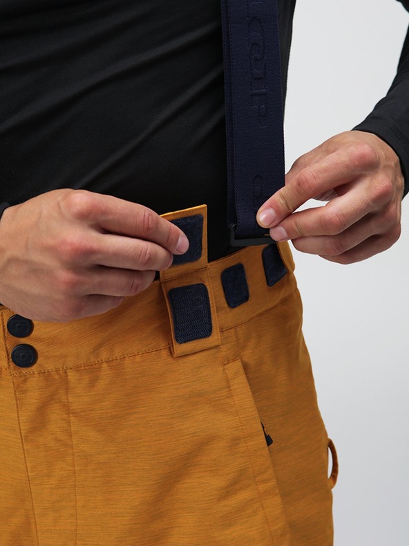 Loap Horčicové pánske lyžiarske nohavice LOAP Lawo