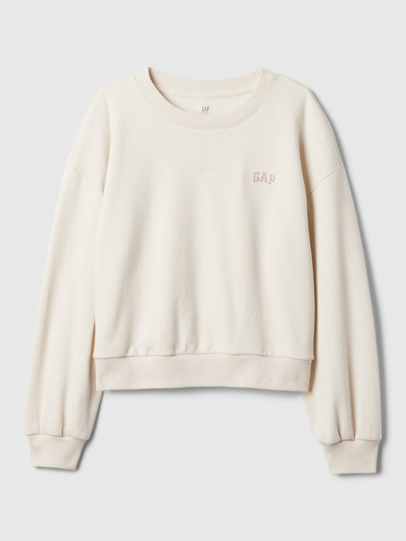 GAP Detská mikina s logom a fleece GAP