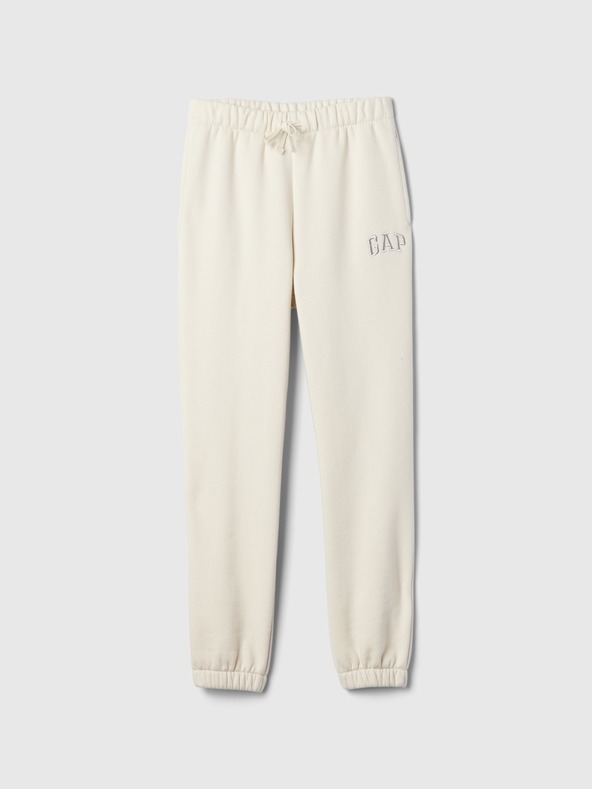 GAP Detské tepláky fleece logo army GAP