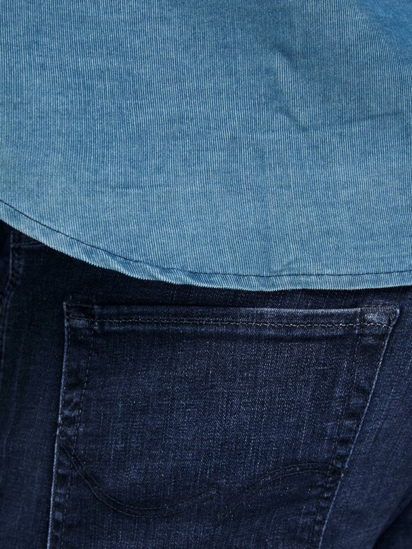 Jack & Jones Tmavomodré slim fit džínsy Jack & Jones Glenn