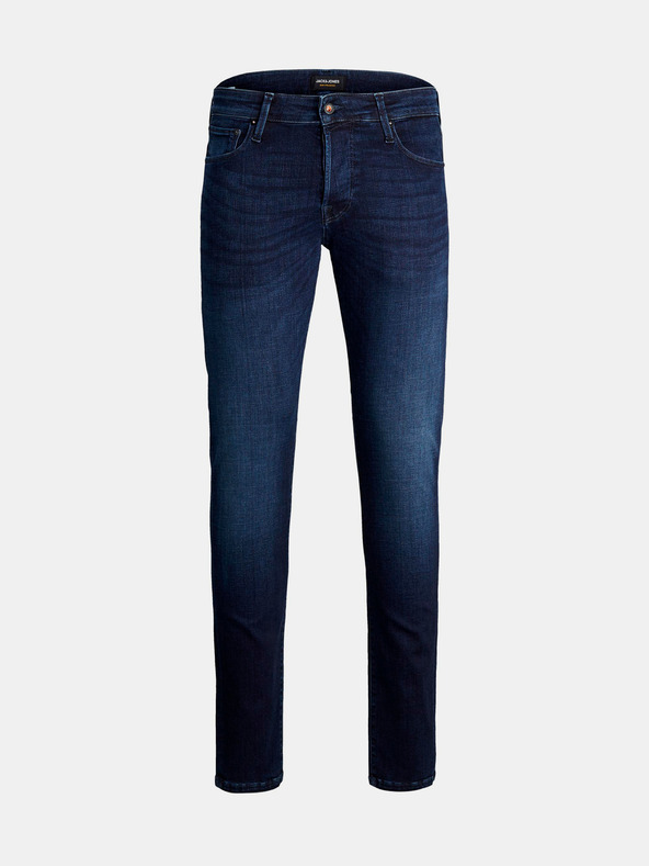 Jack & Jones Tmavomodré slim fit džínsy Jack & Jones Glenn