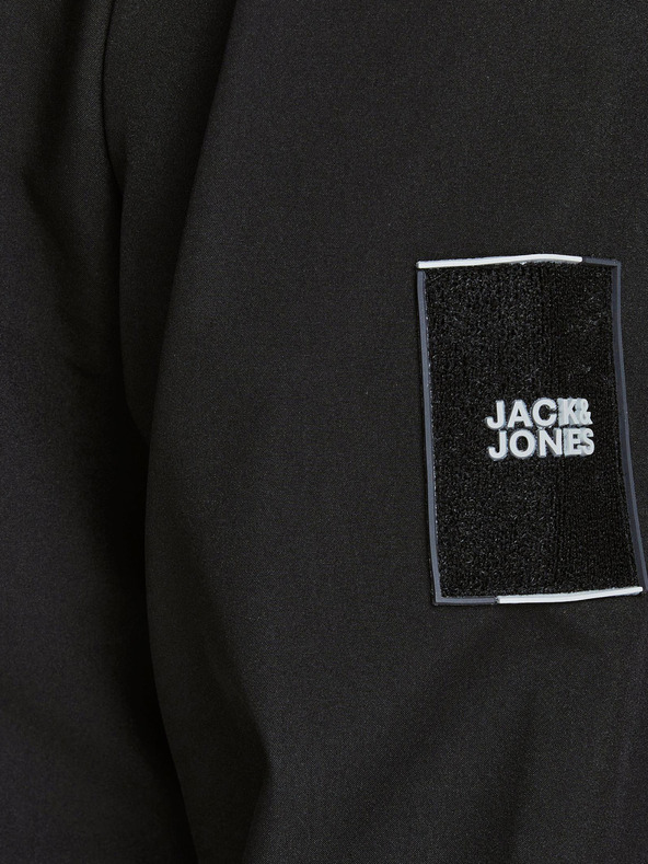 Jack & Jones Čierna ľahká bunda Jack & Jones Classic s kapucňou