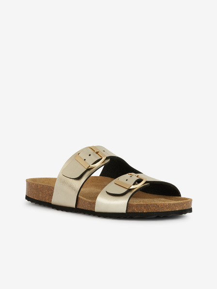 Geox Zlaté dámske sandále Geox Brionia