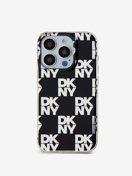 DKNY Zadný kryt PC/TPU s károvaným vzorom pre iPhone 14 Pro Max Black DKNY