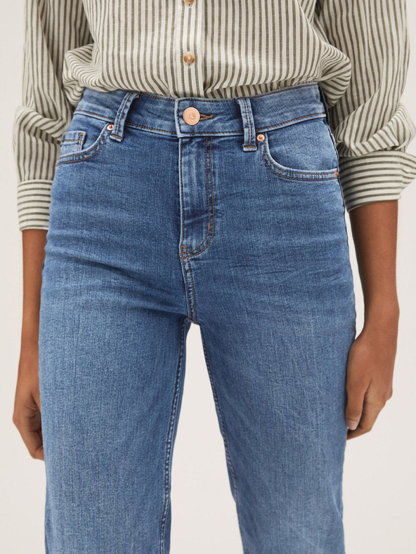 Marks & Spencer Modré dámske džínsy rovného strihu Marks & Spencer