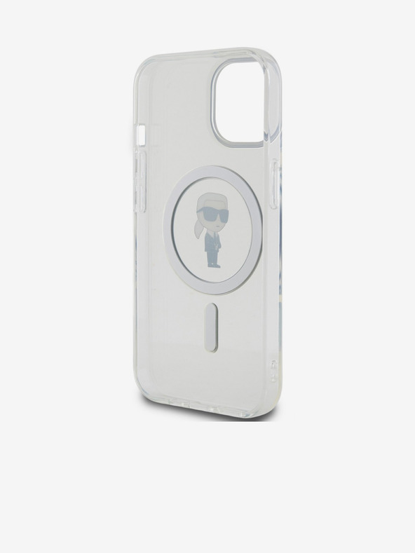 Karl Lagerfeld IML Ikonik MagSafe Zadný kryt pre iPhone 15 Transparent Karl Lagerfeld