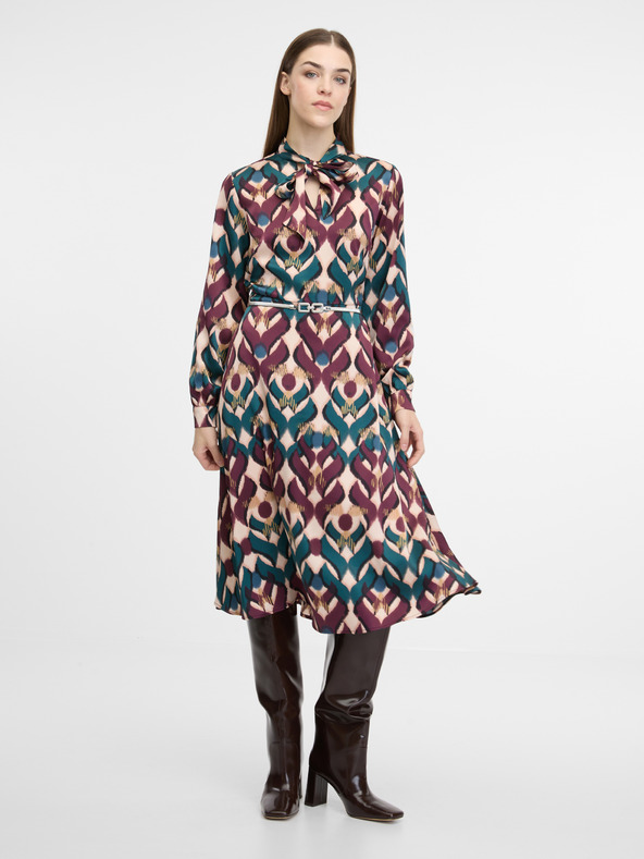 Orsay Hnedé dámske midi šaty ORSAY