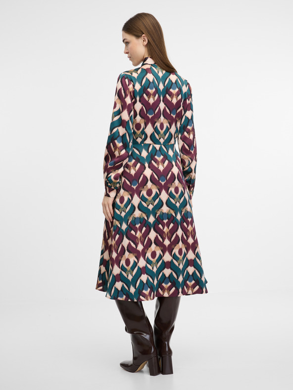 Orsay Hnedé dámske midi šaty ORSAY