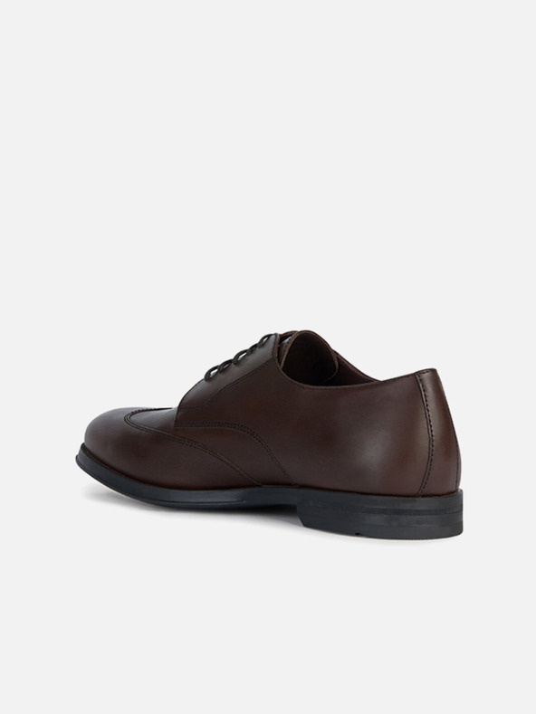 Geox Tmavohnedá pánska spoločenská obuv Geox Decio