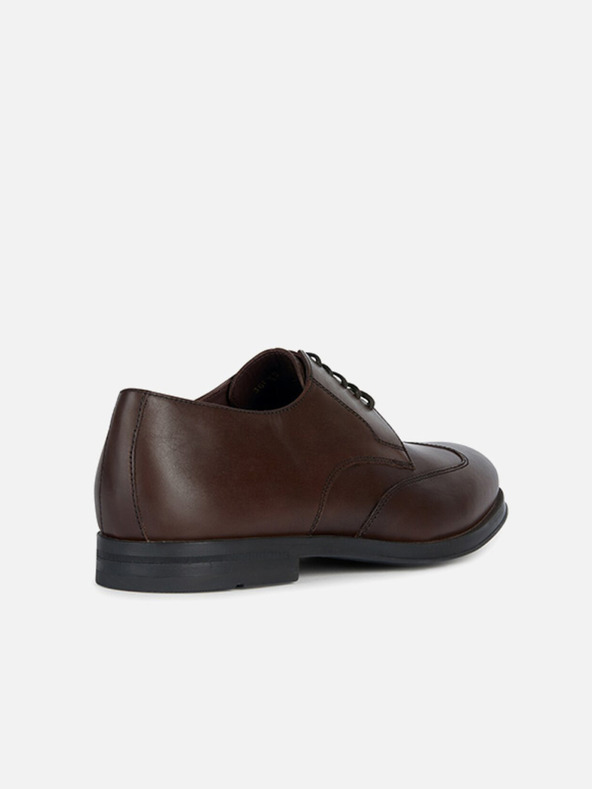 Geox Tmavohnedá pánska spoločenská obuv Geox Decio