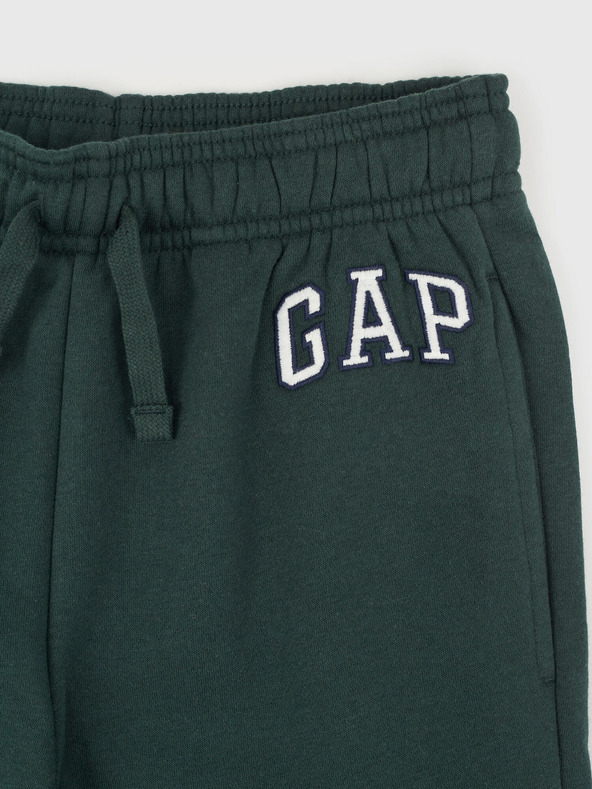 GAP Detské tepláky fleece logo army GAP