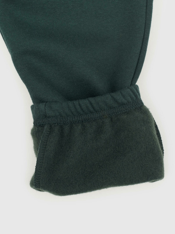 GAP Detské tepláky fleece logo army GAP