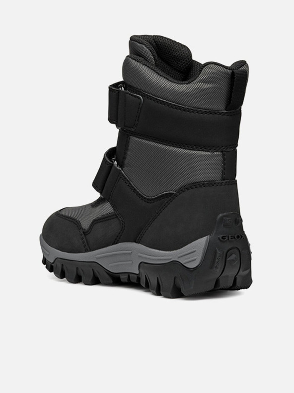 Geox Čierne chlapčenské členkové topánky Geox Himalaya B ABX