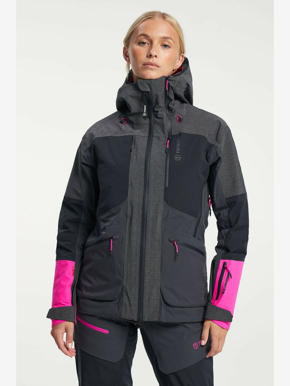 Tenson Dámska škrupinová bunda TENSON Touring Shell Jacket W tmavosivá