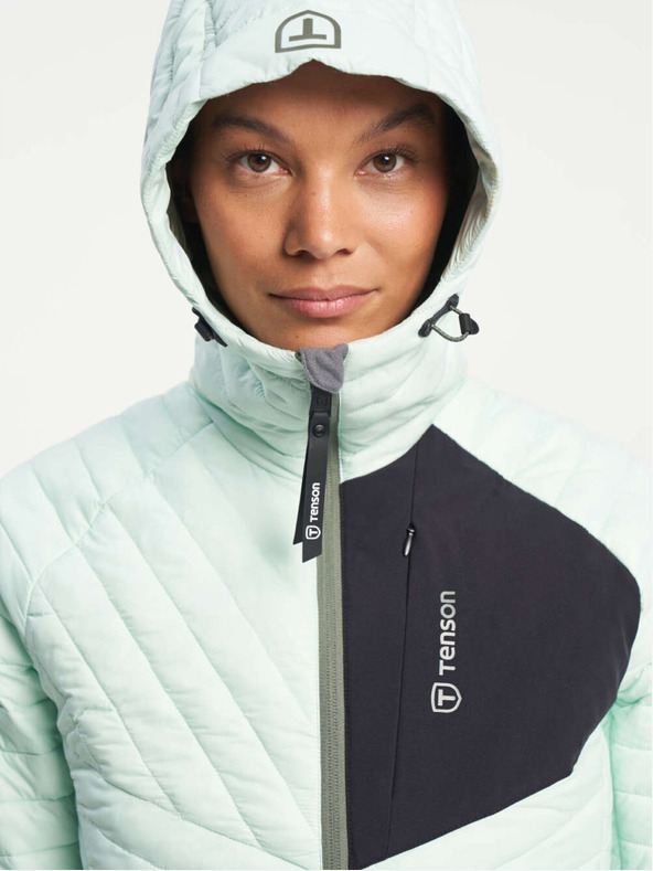 Tenson Dámska bunda TENSON Touring Puffer Jacket W svetlozelená