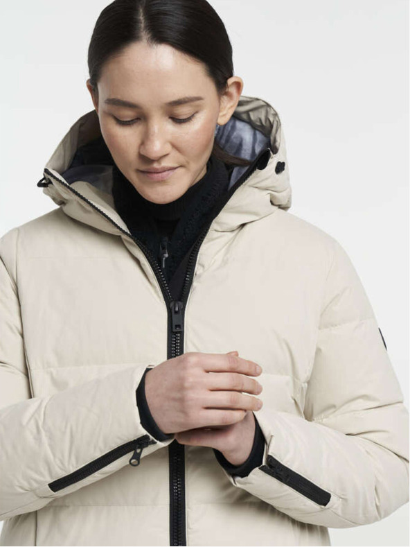 Tenson Dámsky zimný lifestylový kabát TENSON Shanna Down Coat W béžový