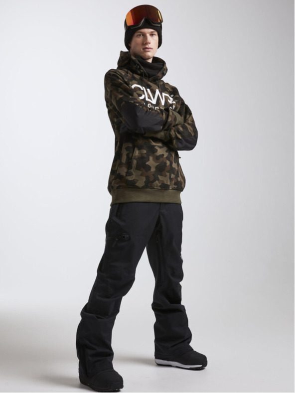 Tenson pánska mikina s kapucňou COLOURWEAR Bowl 2.0 M tmavá batikovaná