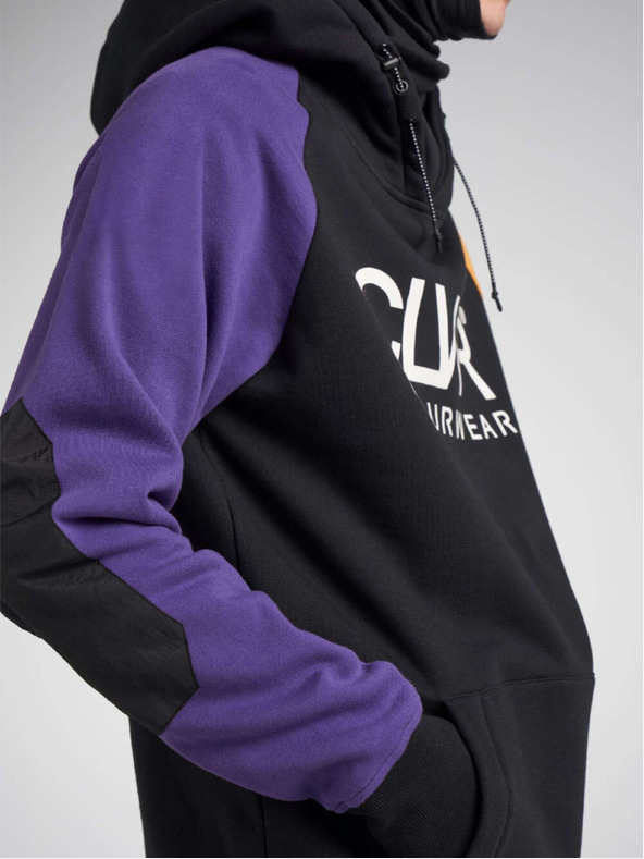 Tenson unisex mikina COLOURWEAR Bowl 2.0 fialová/žltá