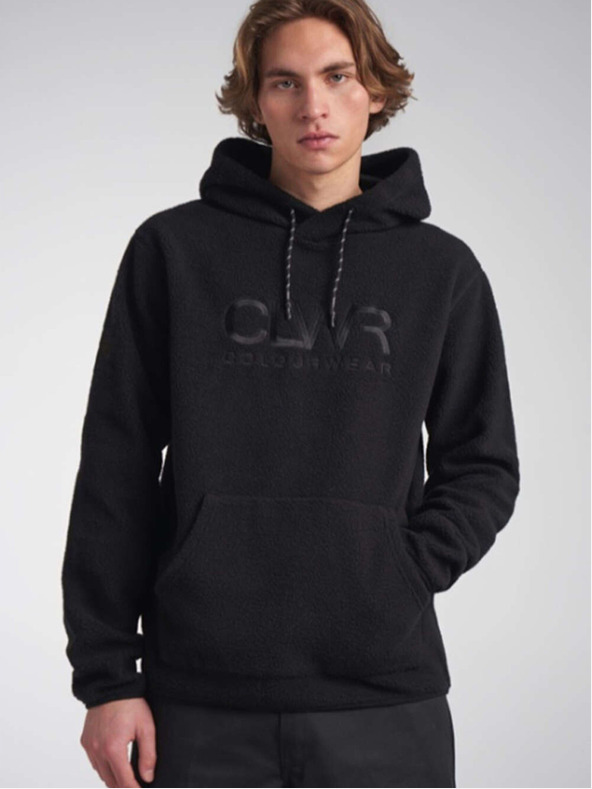 Tenson Pánska fleecová mikina s kapucou COLOURWEAR Teddy 2.0 M čierna