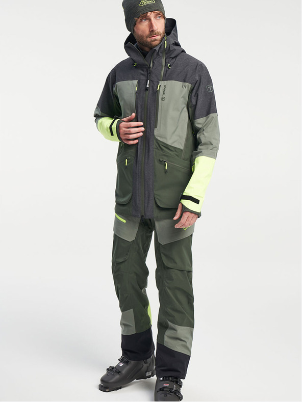 Tenson Pánske nohavice TENSON Touring Shell Pant M tmavozelená