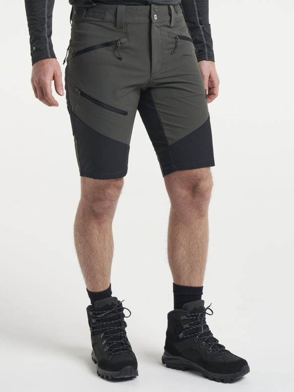 Tenson pánske outdoorové šortky TENSON Himalaya Stretch Shorts M dark khaki