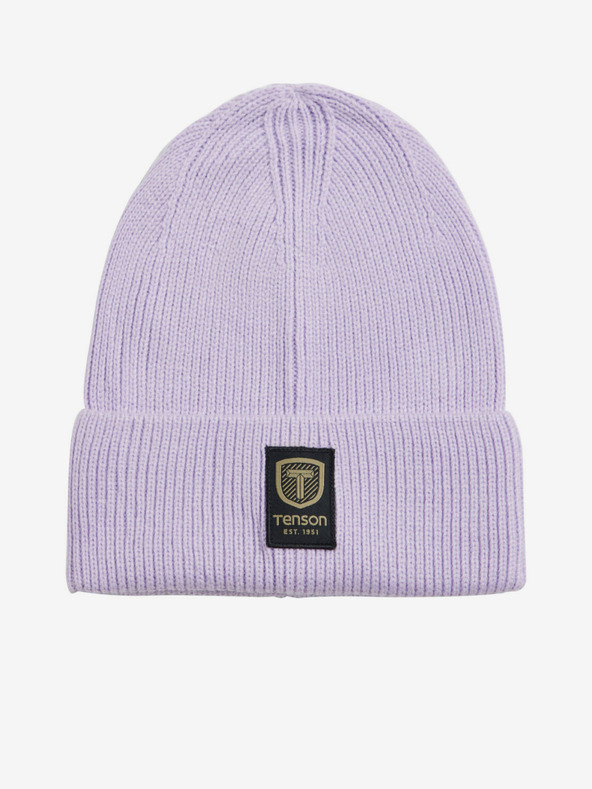 Tenson unisex čiapka TENSON Badge Beanie svetlo fialová