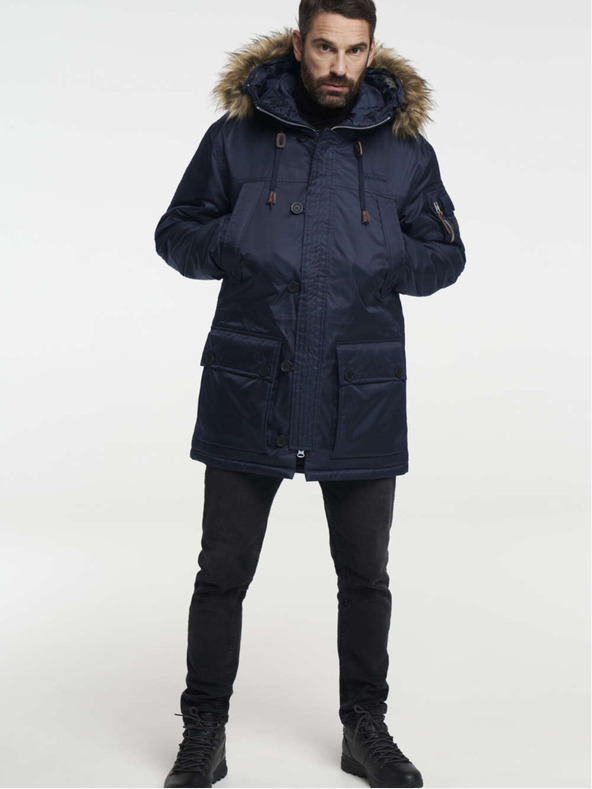 Tenson Pánska zimná lifestylová bunda TENSON Himalaya Anniversary M tmavomodrá