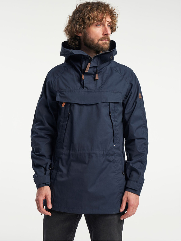 Tenson unisex lifestylová anoraková bunda TENSON Mountain Anorak 55 tmavo modrá