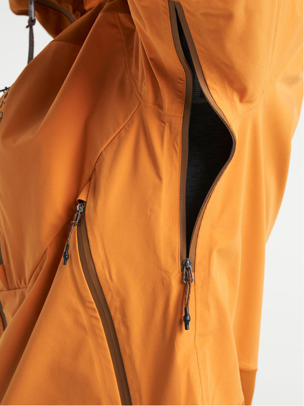 Tenson Pánska outdoorová bunda TENSON Himalaya 3L Shell M tmavo oranžová