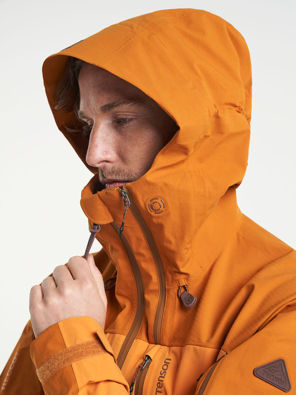 Tenson Pánska outdoorová bunda TENSON Himalaya 3L Shell M tmavo oranžová