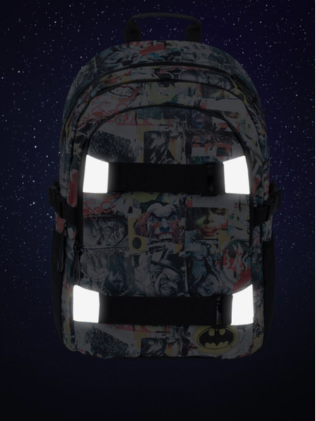BAAGL Čierny školský batoh Baagl Skate Batman Comics