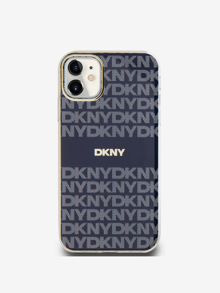 DKNY Zadný kryt PC/TPU Repeat Pattern Tonal Stripe Magsafe pre iPhone 11 Blue DKNY