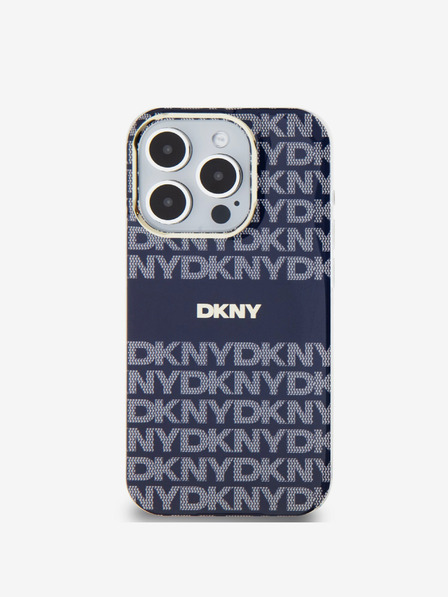 DKNY Zadný kryt PC/TPU Repeat Pattern Tonal Stripe Magsafe pre iPhone 15 Pro Max Blue DKNY
